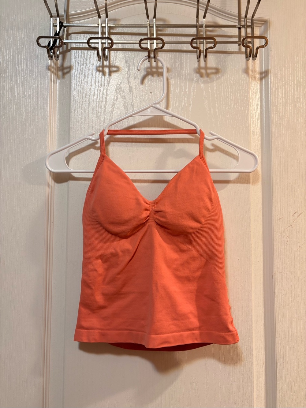 Women’s Coral Orange Workout Halter Top